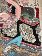 画像をギャラリービューアに読み込む, 　新形三十六怪撰 おもゐつづら　刺繍壁掛け
